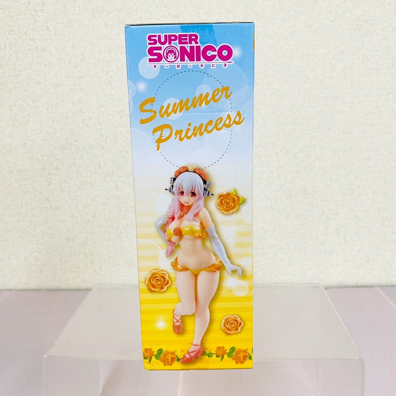 Super Sonico Concept Figure Summer Princess Set 2 Orange Green Flower Kawaii