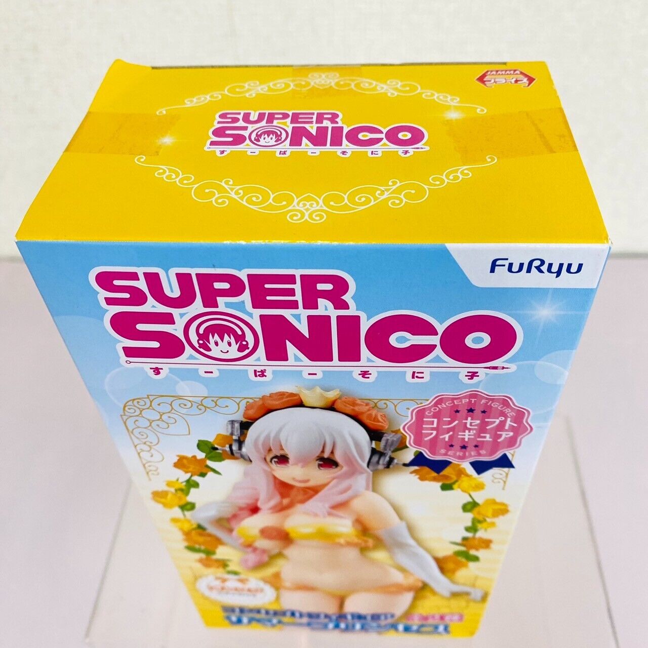 Super Sonico Concept Figure Summer Princess Set 2 Orange Green Flower Kawaii