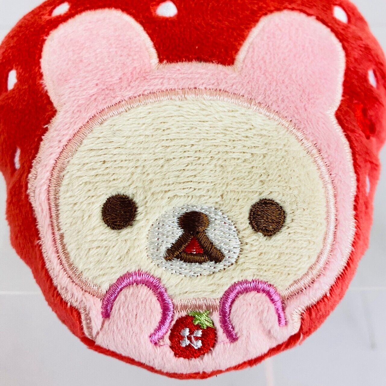 San-x Rilakkuma Korilakkuma Pass Case Set 2 Plush Strawberry Rabbit Costume Rare