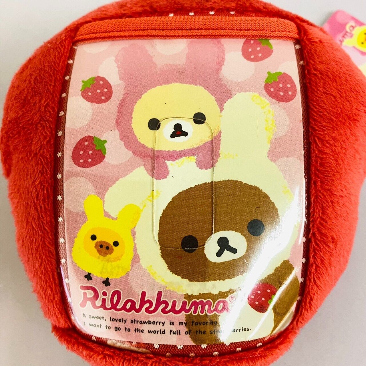 San-x Rilakkuma Korilakkuma Pass Case Set 2 Plush Strawberry Rabbit Costume Rare