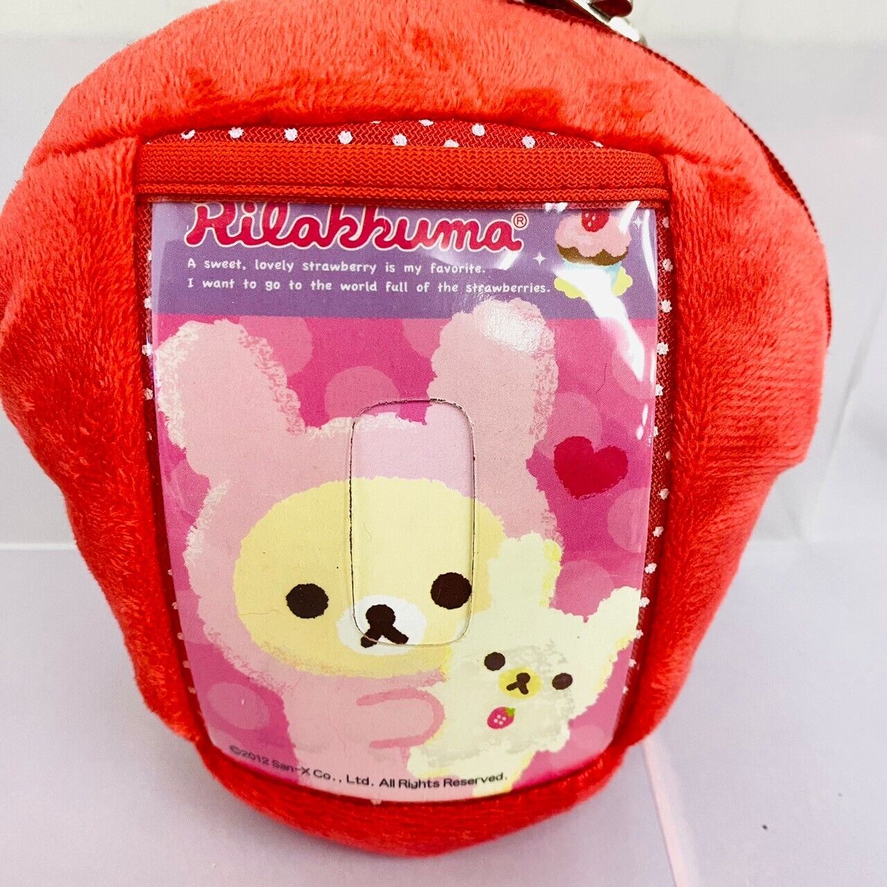 San-x Rilakkuma Korilakkuma Pass Case Set 2 Plush Strawberry Rabbit Costume Rare