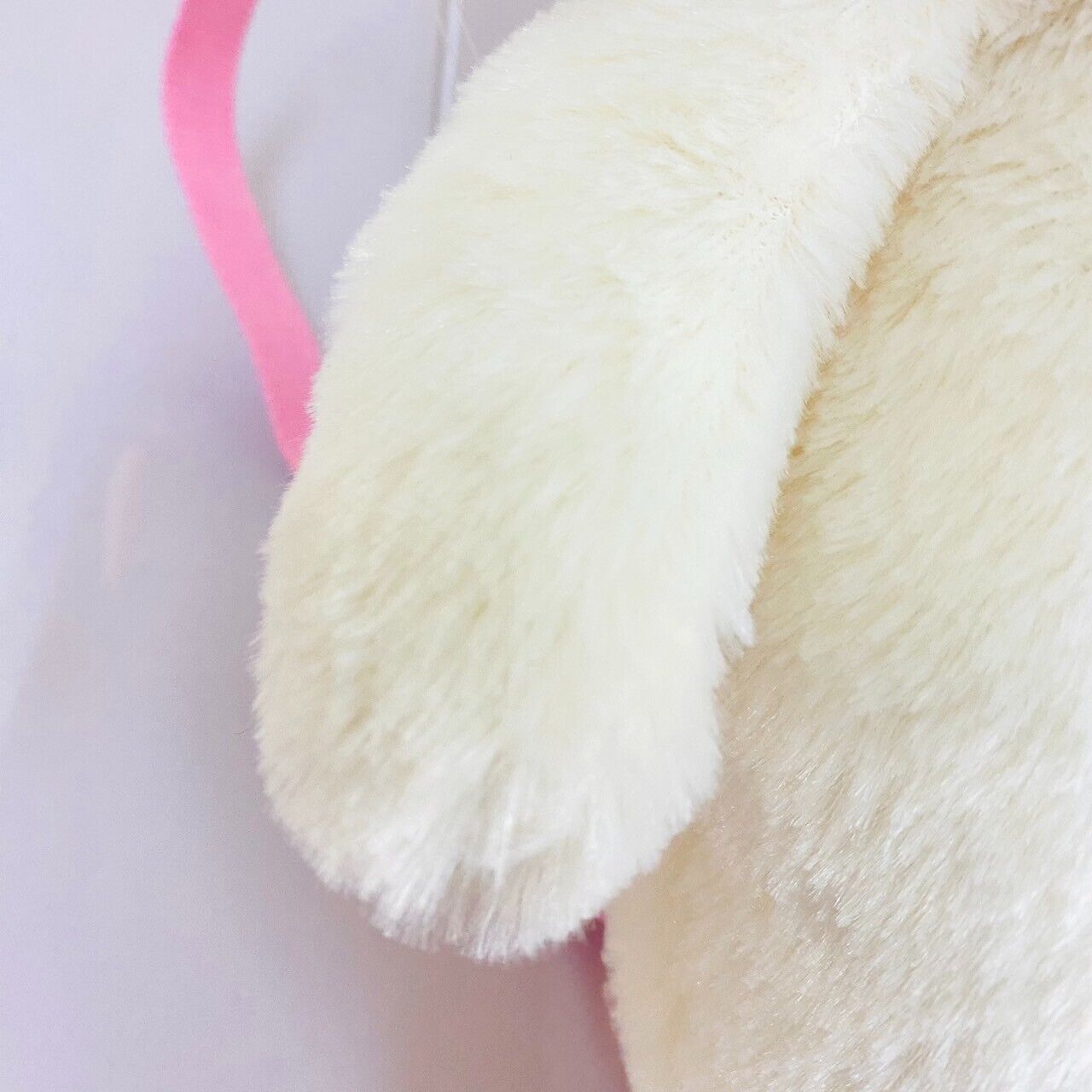 San-X Korilakkuma Plush Backpack Rucksack White Bear Cat Costume Ribbon Pink