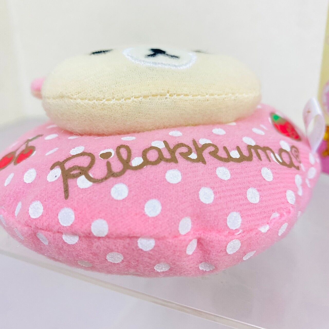 San-X Rilakkuma Korilakkuma Pouch Multi Case Set 2 Bear Fluffy Strawberry Pink