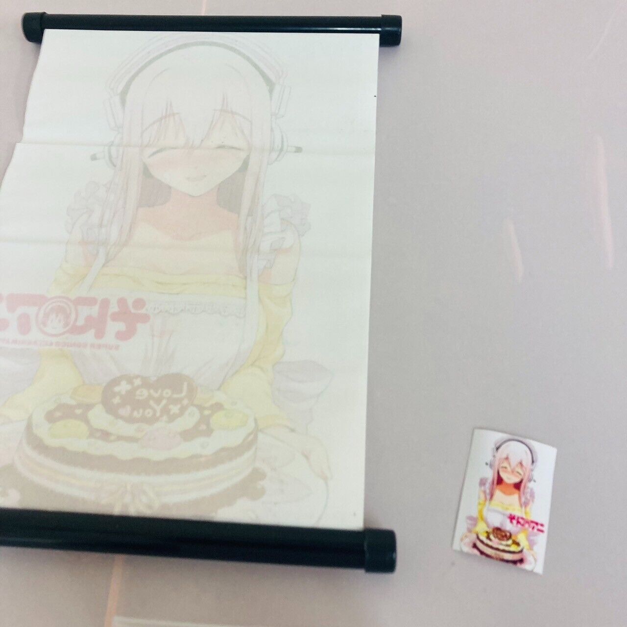 FuRyu Super Sonico Mini Tapestry Cake Apron Love You Girl Anime Kawaii Cute Rare