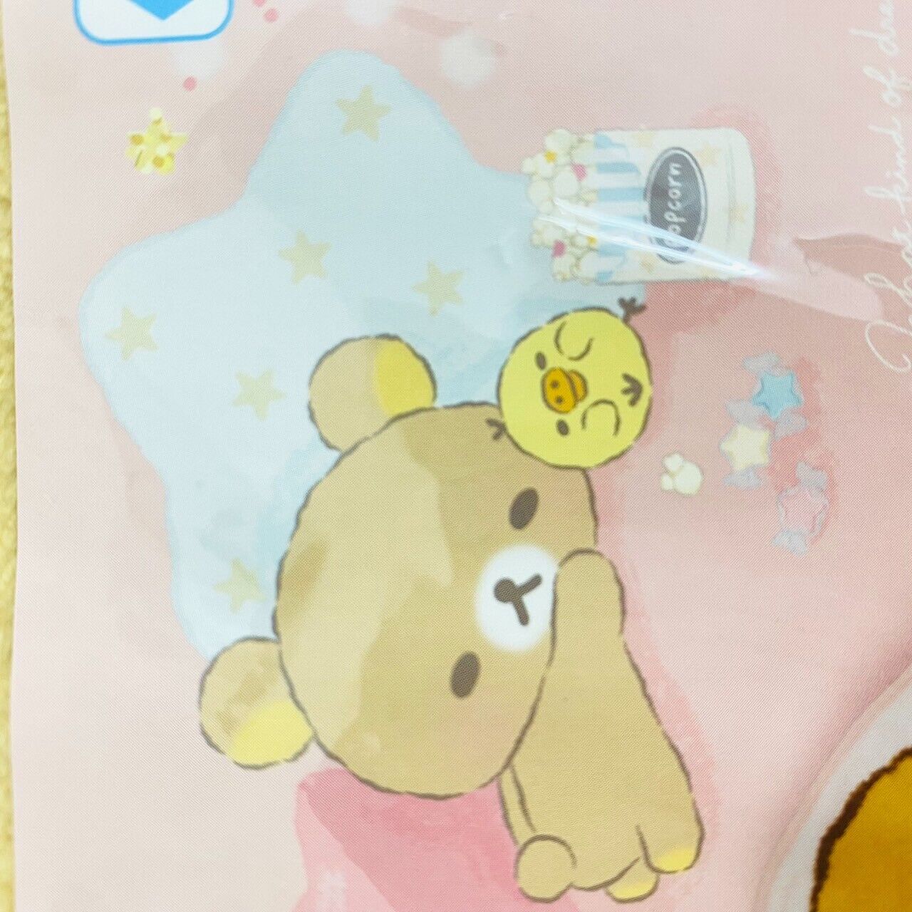 San-X Rilakkuma Kiiroitori Blanket Die Cutting Fluffy Pink Pajamas Party Kawaii