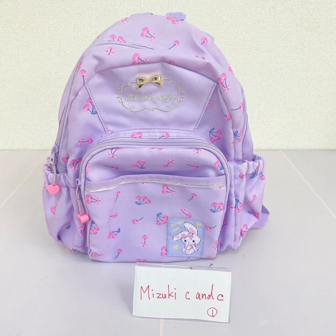 Sanrio Bonbon Ribbon Backpack Rucksack School Bag Rabbit Pink Purple Cherry Rare