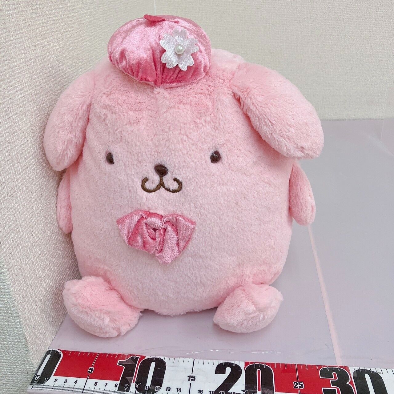 Sanrio Pompom Purin Plush Soft Stuffed Toy Pink Sakura Cherry Blossom Prize Rare