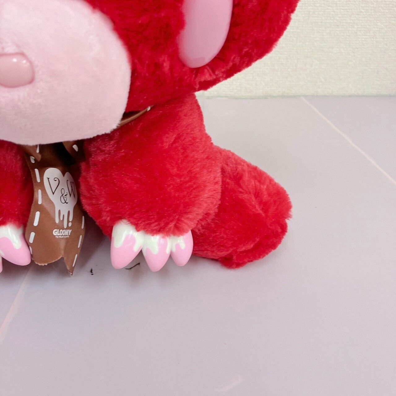 TaiTo Gloomy Bloody Bear Plush Soft Stuffed Toy Red Sweet Valentine White Day