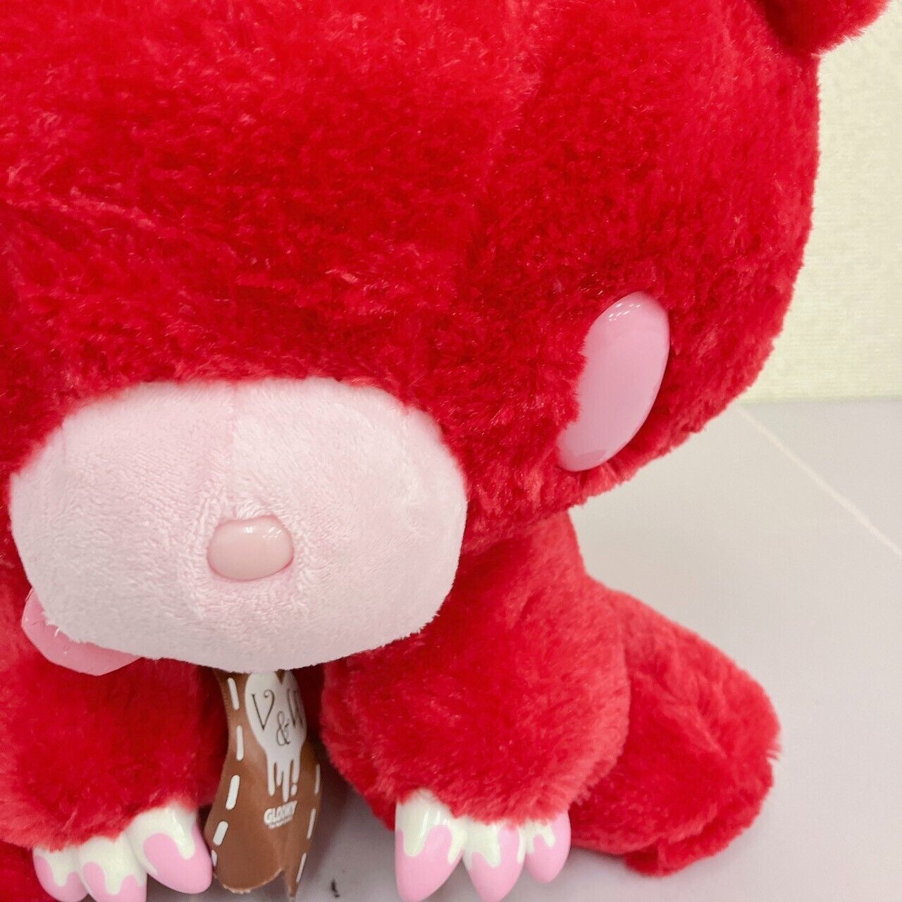 TaiTo Gloomy Bloody Bear Plush Soft Stuffed Toy Red Sweet Valentine White Day