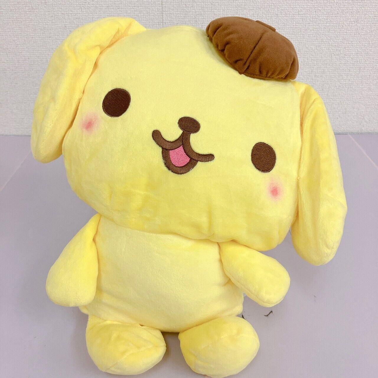 Sanrio Pompom Purin Backpack Rucksack Plush Soft Stuffed Toy Yellow Dog Yurukawa