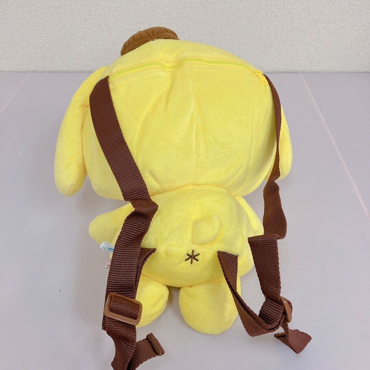 Sanrio Pompom Purin Backpack Rucksack Plush Soft Stuffed Toy Yellow Dog Yurukawa