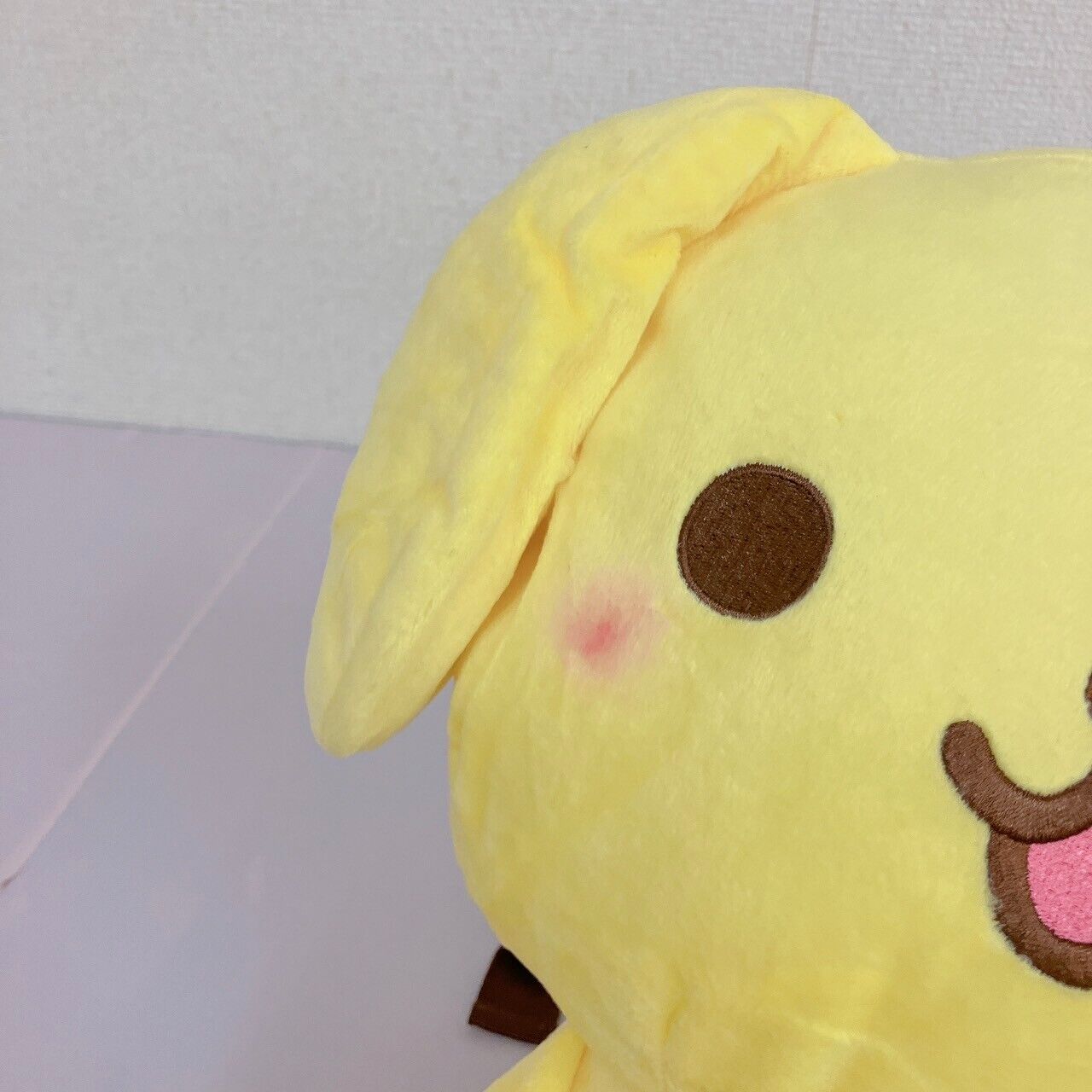 Sanrio Pompom Purin Backpack Rucksack Plush Soft Stuffed Toy Yellow Dog Yurukawa