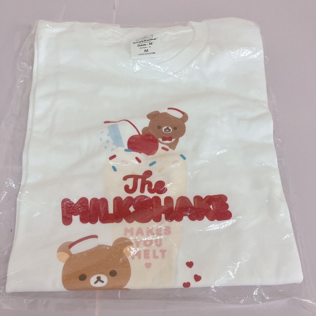 San-x Rilakkuma Etoile et Griotte Collaboration T-shirt M Korilakkuma White Rare