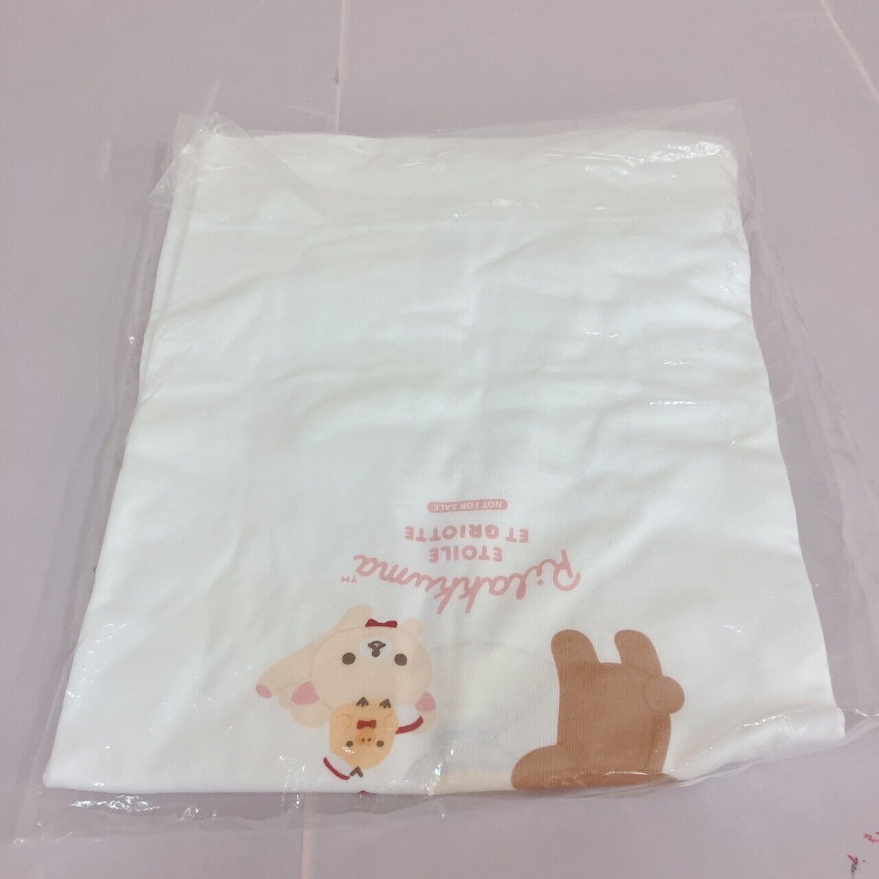 San-x Rilakkuma Etoile et Griotte Collaboration T-shirt M Korilakkuma White Rare