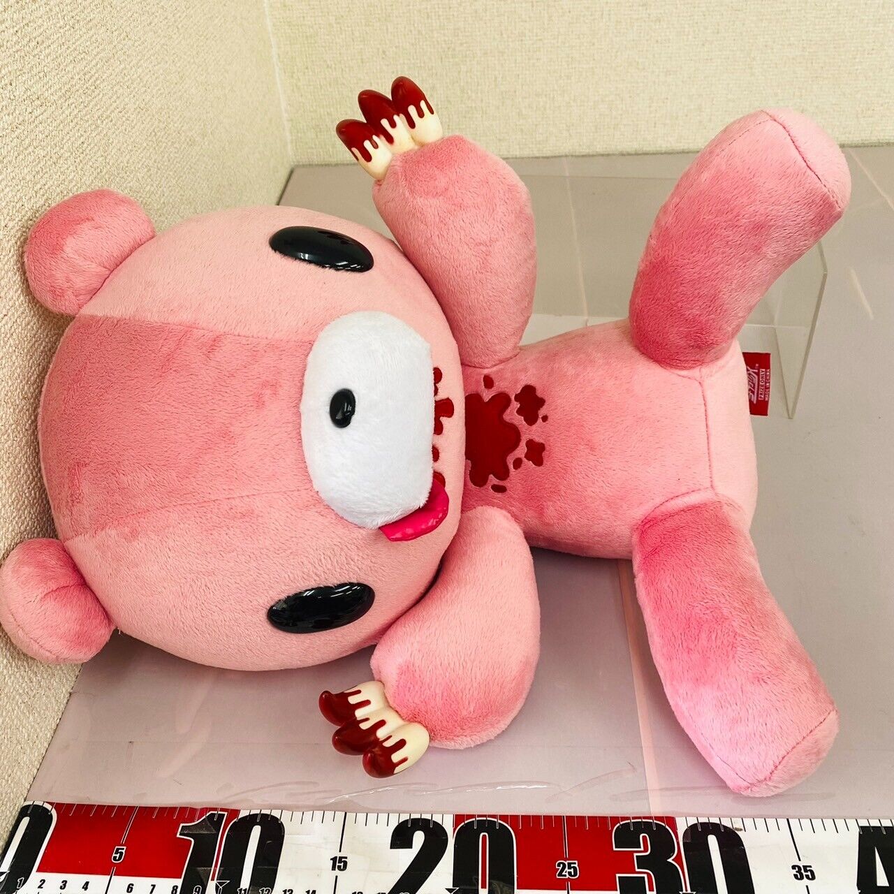 TAiTo Gloomy Bloody Bear Pink Plush Sitting Soft Stuffed Toy CGP 186 Chax GP