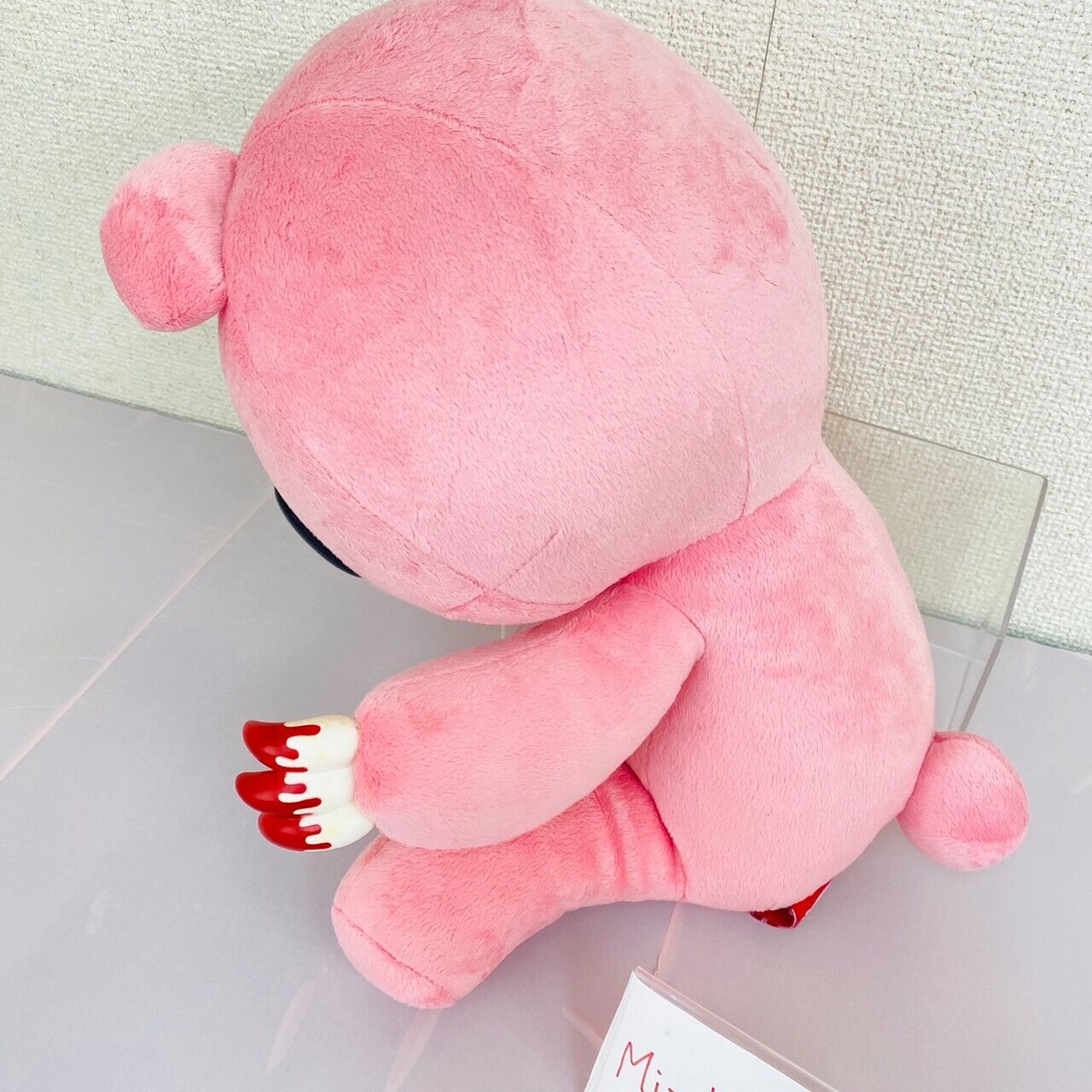 TAiTo Gloomy Bloody Bear Pink Plush Sitting Soft Stuffed Toy CGP 186 Chax GP