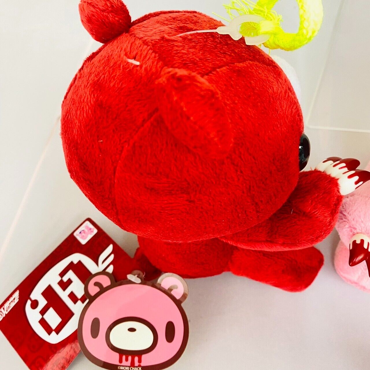 TAiTo Gloomy Bloody Bear Plush Set 4 Sitting Soft Toy Red Pink Yellow Green Rare