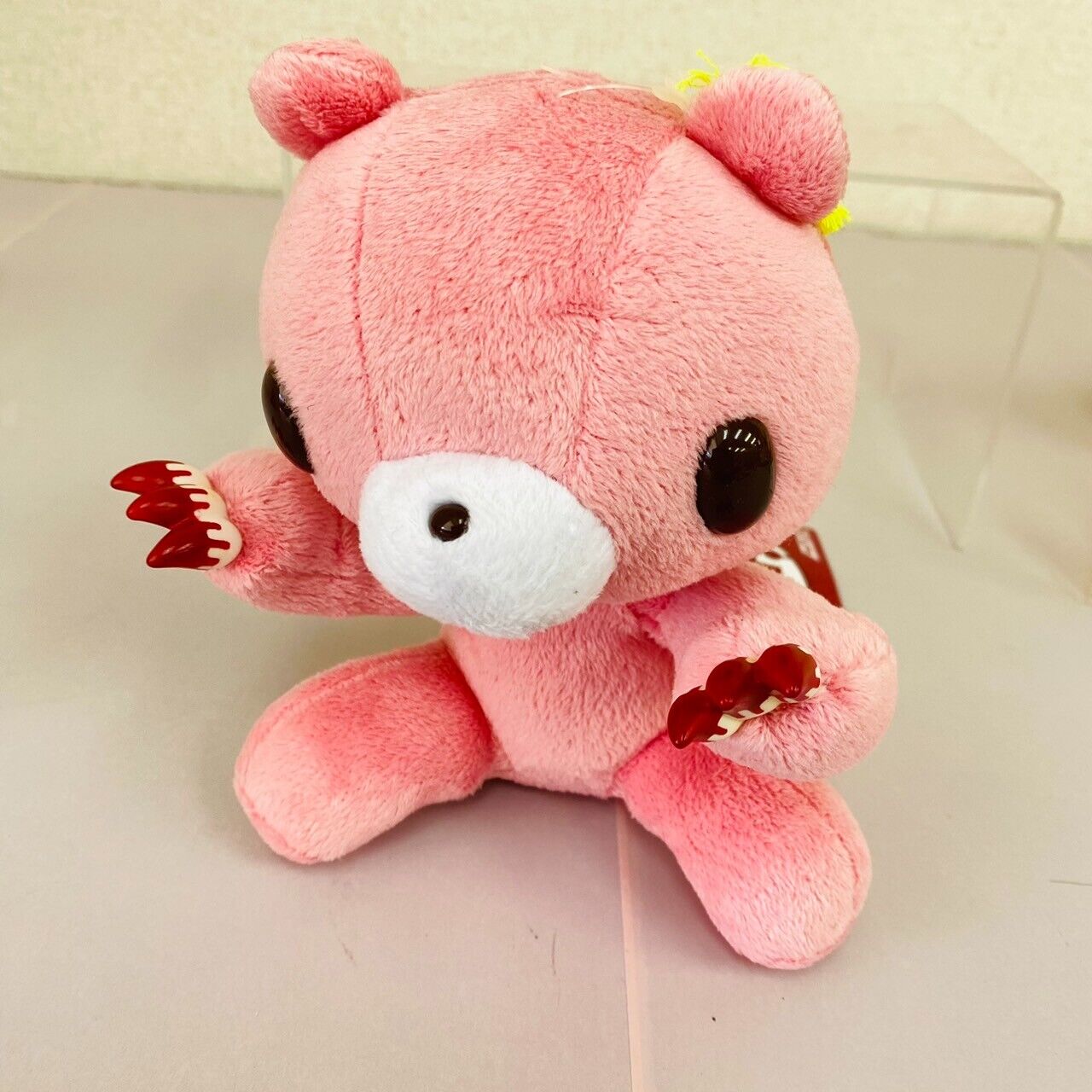 TAiTo Gloomy Bloody Bear Plush Set 4 Sitting Soft Toy Red Pink Yellow Green Rare