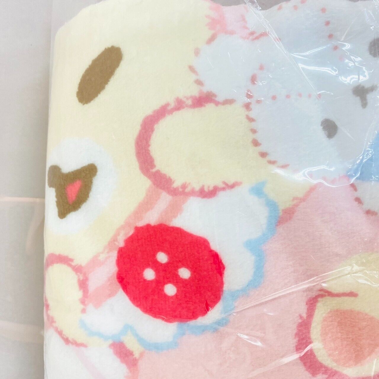 San-X Rilakkuma Usausa Baby Blanket Set 2 Pink Blue Fluffy Bear Rabbit Kawaii