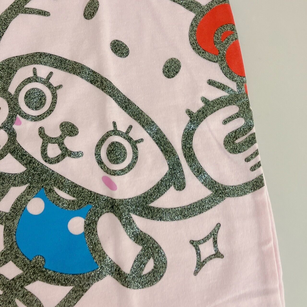 Sanrio Hello Kitty ONE PIECE Tony Tony Chopper T-shirt Collaboration Pink Rare