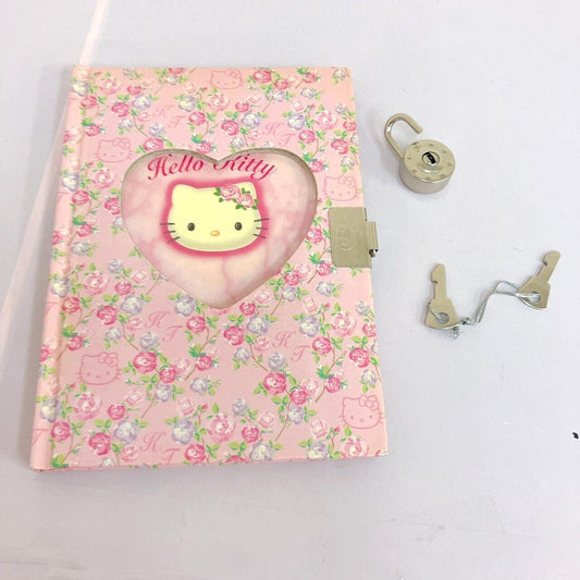 Sanrio Stationery Hello Kitty Secret Notebook Diary Pink Character Kawaii Rare