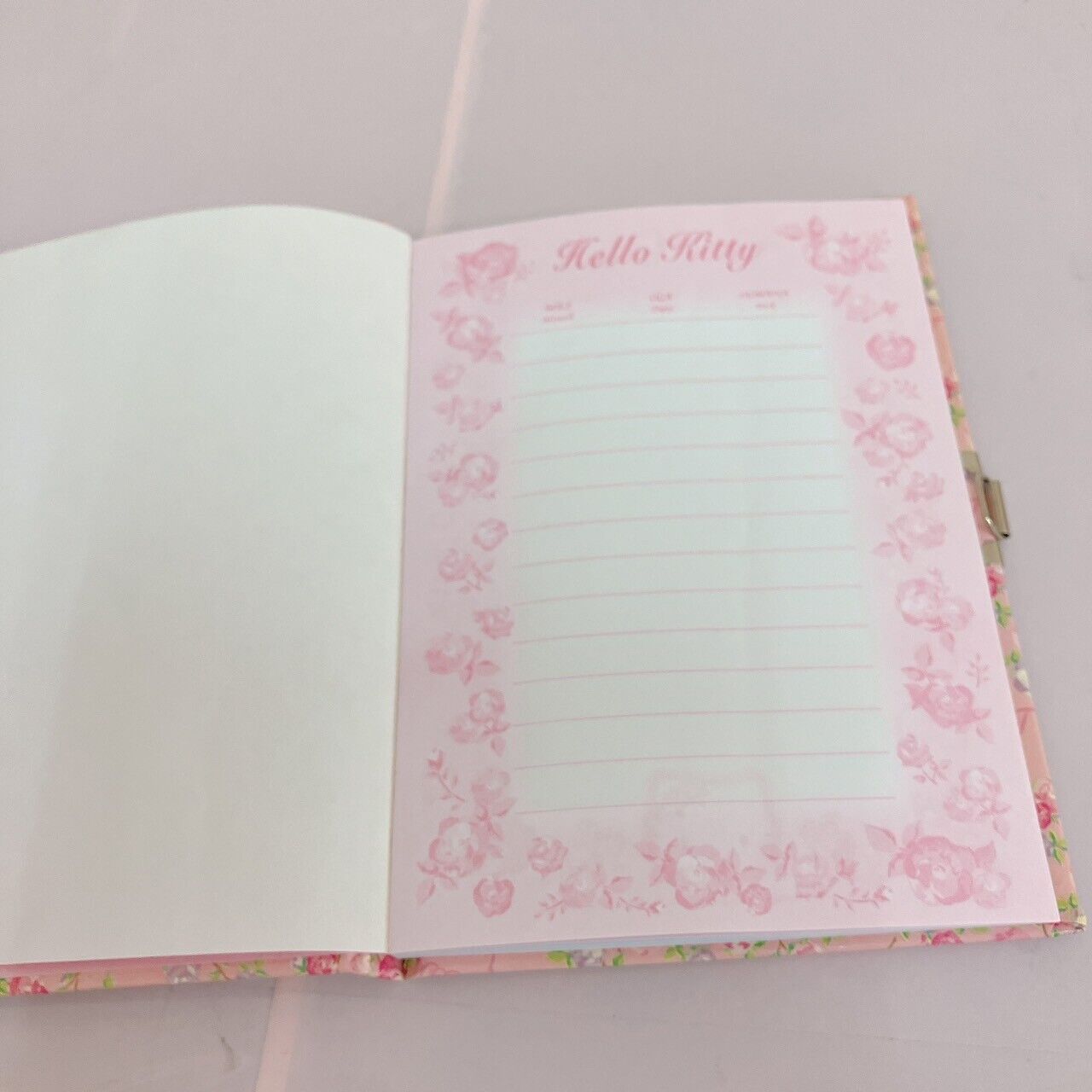 Sanrio Stationery Hello Kitty Secret Notebook Diary Pink Character Kawaii Rare