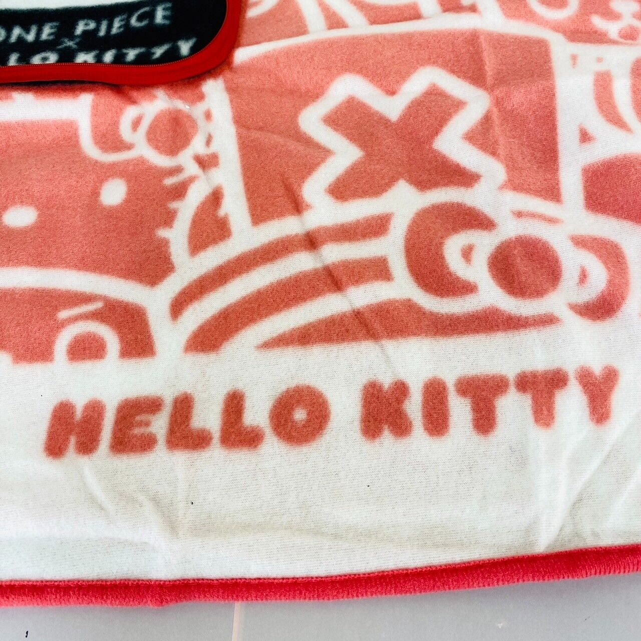 Sanrio Hello Kitty One Piece Blanket 2way Pirate flag fleece Red Character  Rare