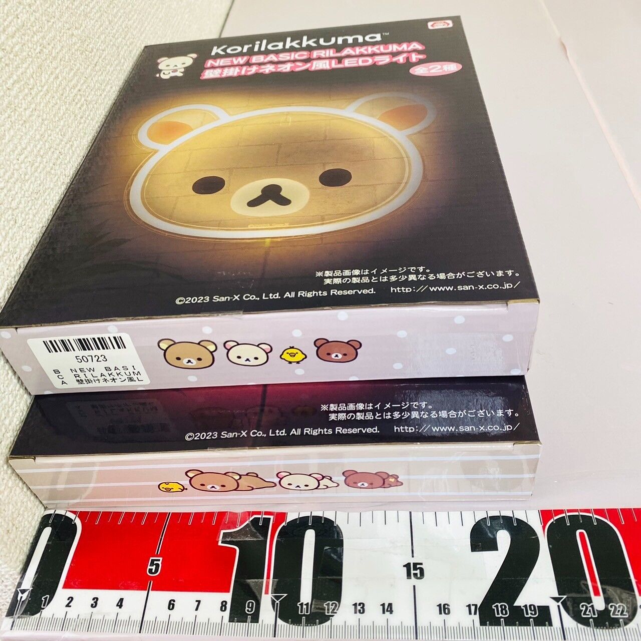 San-x Rilakkuma Korilakkuma 2 Set Wall Mounted Neon Style LED Light Bear Kawaii