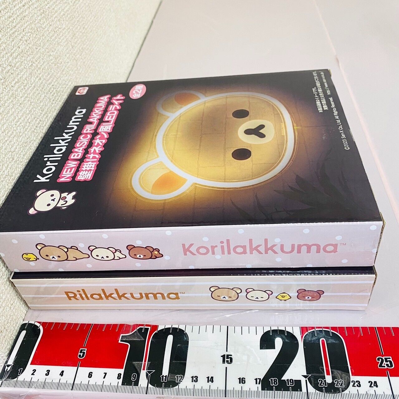 San-x Rilakkuma Korilakkuma 2 Set Wall Mounted Neon Style LED Light Bear Kawaii