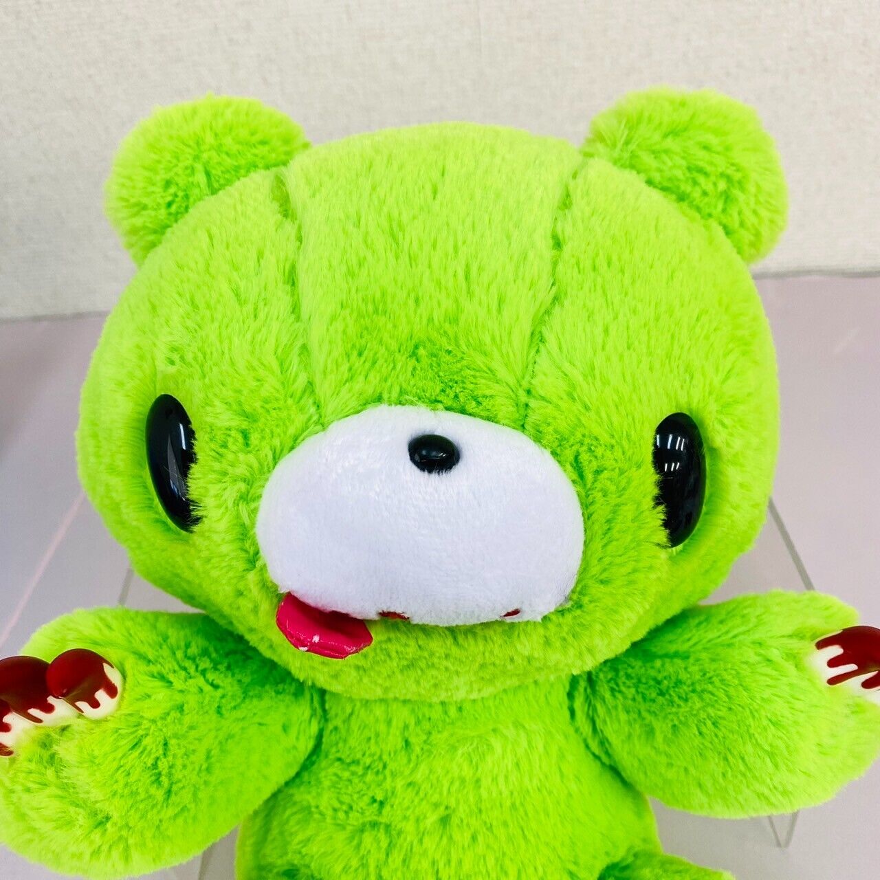 TAiTo Gloomy Bloody Bear Plush Soft Stuffed Toy 3 Set Yellow Green Purple Light