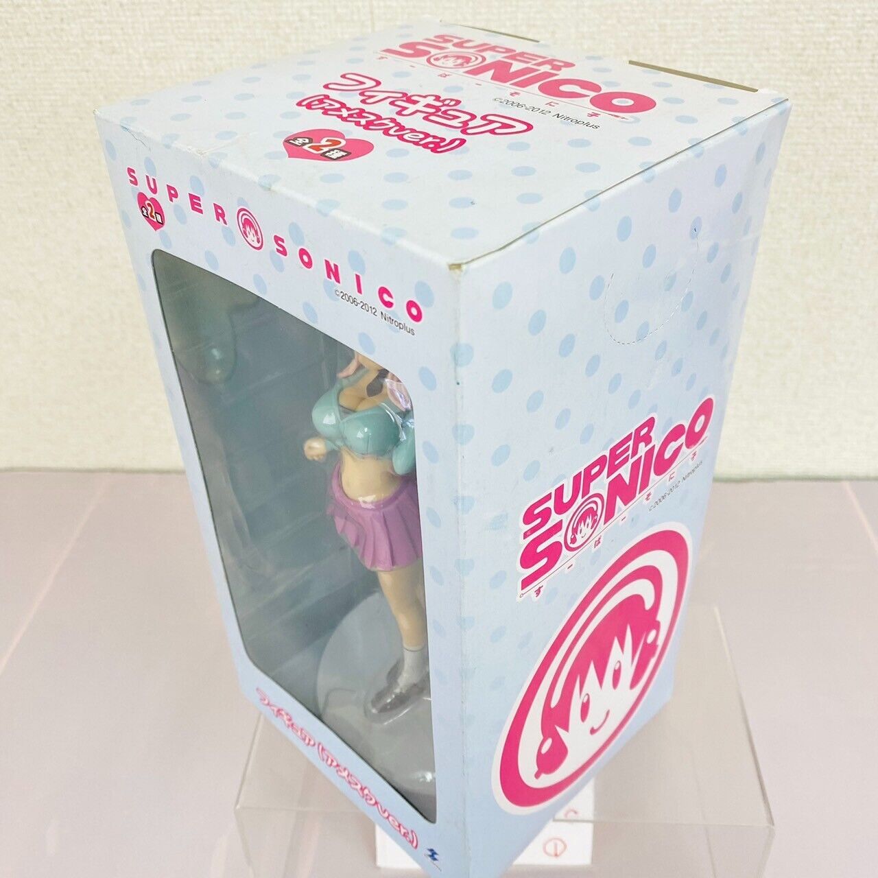 Super Sonico Special Figure American School Girl Headphone Pink Blue Kawaii Rare