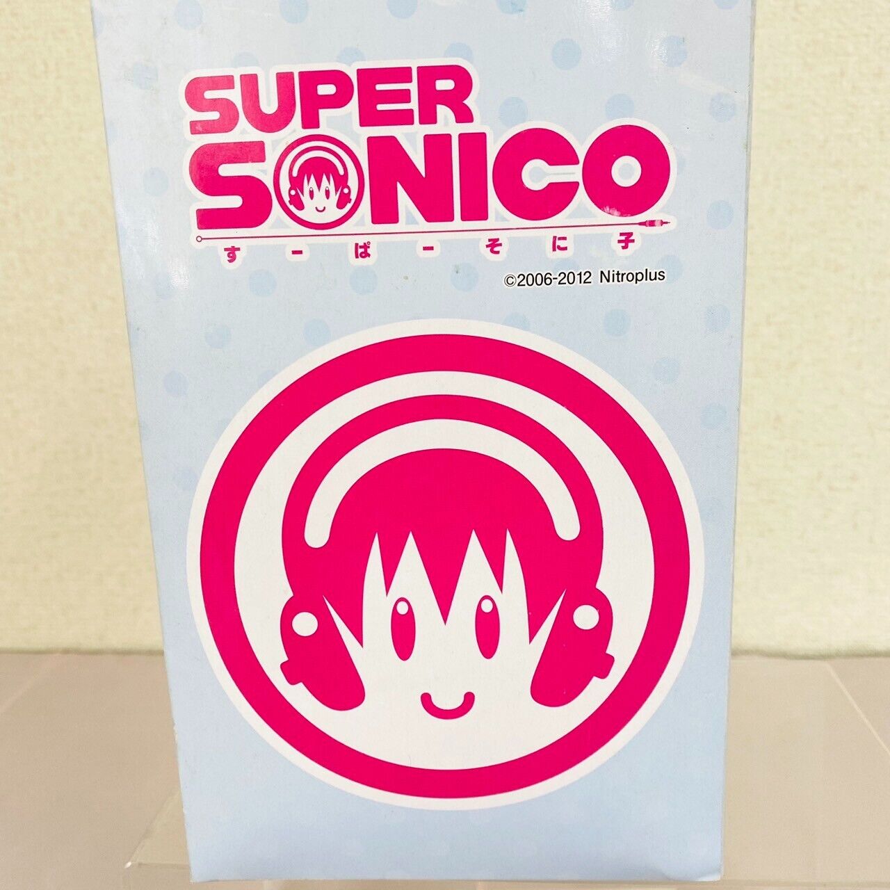 Super Sonico Special Figure American School Girl Headphone Pink Blue Kawaii Rare