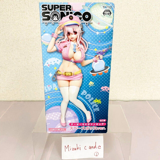 Super Sonico Special Figure Space Police Girl Headphone Pink Kawaii Anime Manga