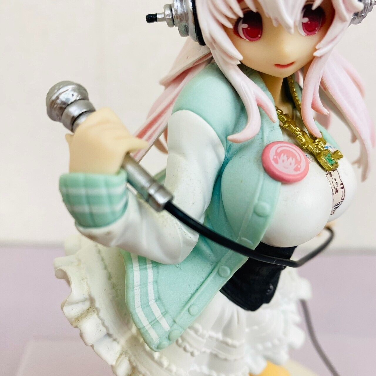 Super Sonico SQ Figure Microphone Headphone Girl Singing Kawaii Anime Manga Girl