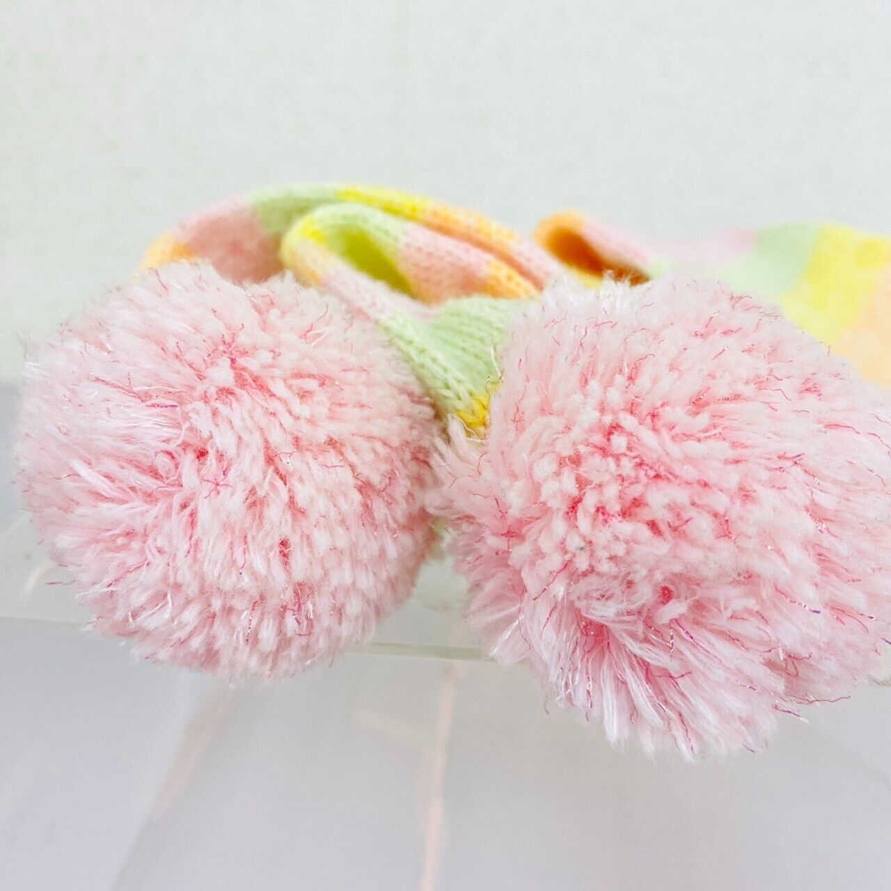 Mezzo Piano Muffler Winter Scarf Berrie-chan Rabbit Colorful Fluffy Knit Pink