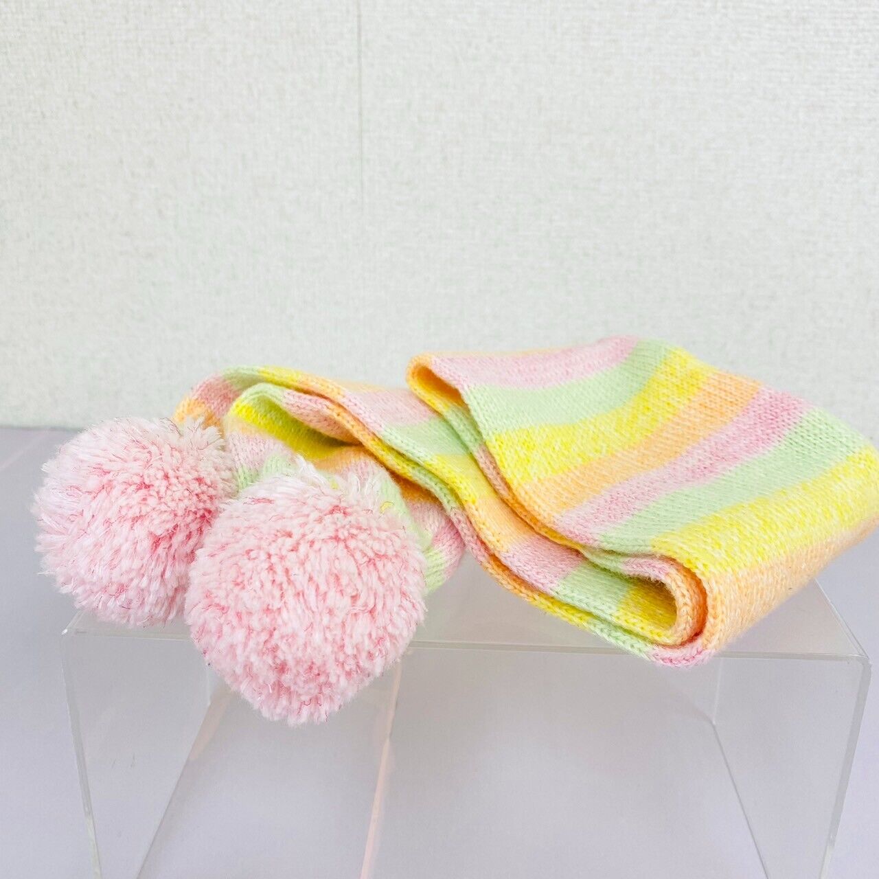 Mezzo Piano Muffler Winter Scarf Berrie-chan Rabbit Colorful Fluffy Knit Pink