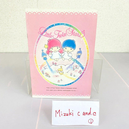 Sanrio Little Twin Stars Kiki&Lala Notebook Notepad Stationery Pink Star Kawaii