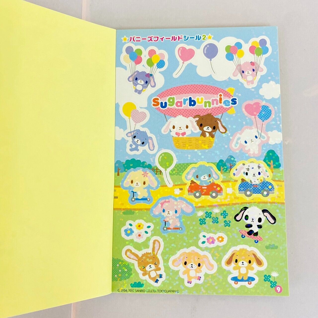 Sanrio Sugar Bunnies Sticker Picture Book Colorful Shirousa Kurousa Kawaii Rare