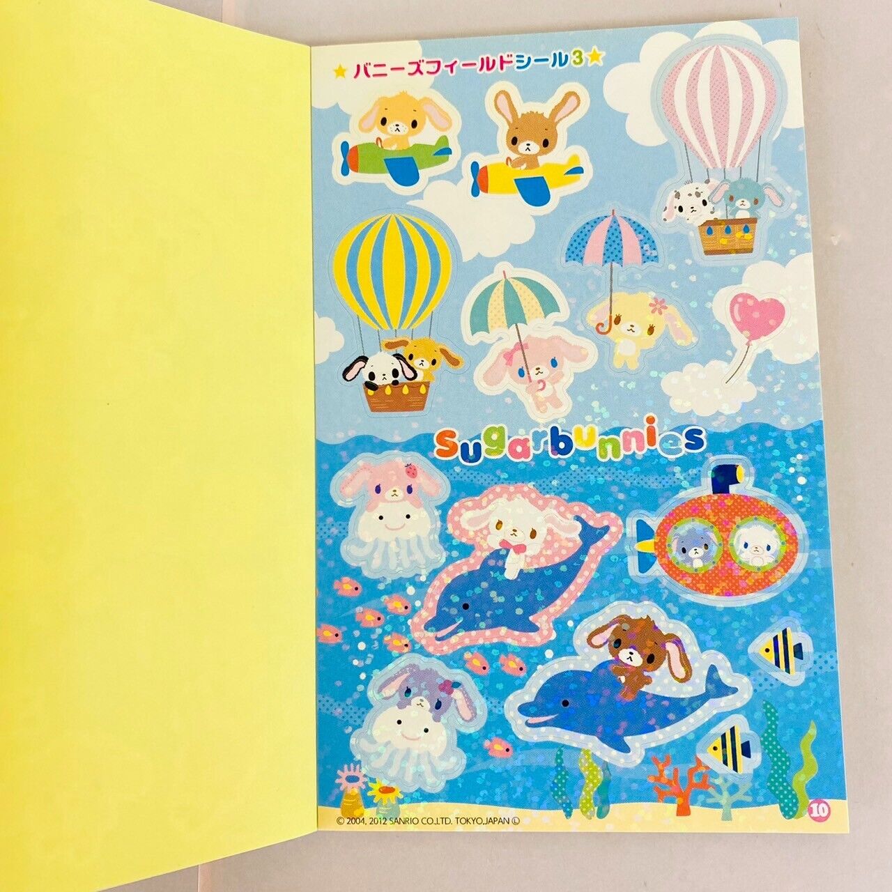 Sanrio Sugar Bunnies Sticker Picture Book Colorful Shirousa Kurousa Kawaii Rare