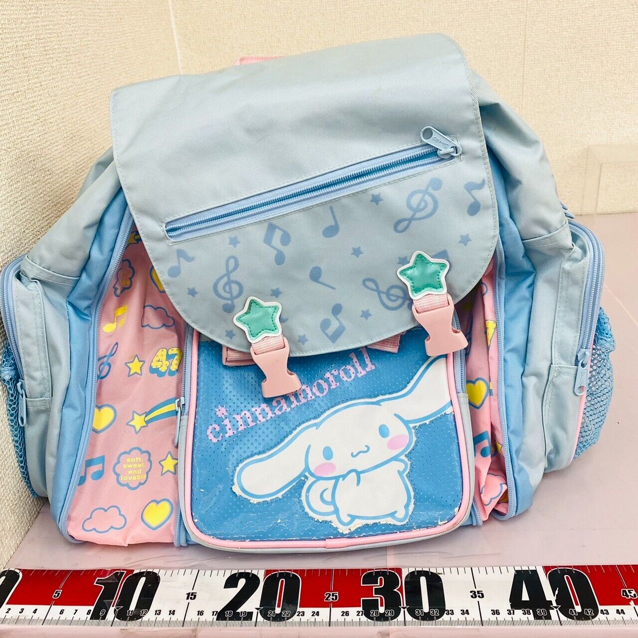 Sanrio Cinnamoroll Large Backpack Rucksack School Bag Blue Star Kawaii Character