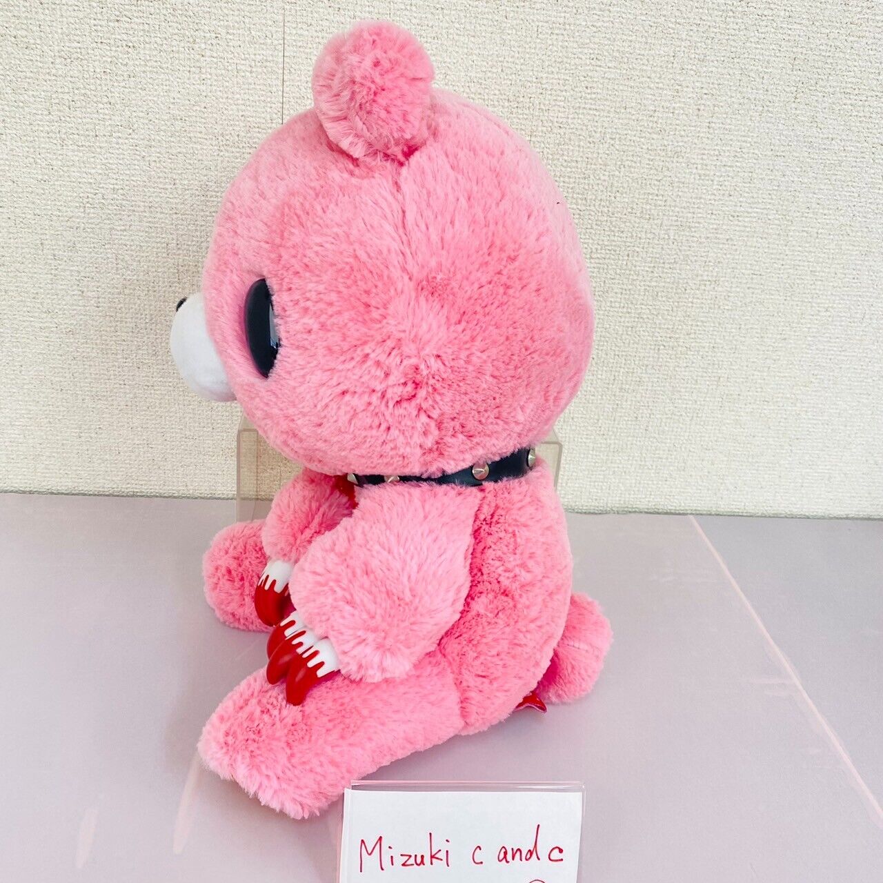 TAiTo Gloomy Bloody Bear Pink Plush Soft Stuffed Toy Doll Chax GP Anniversary