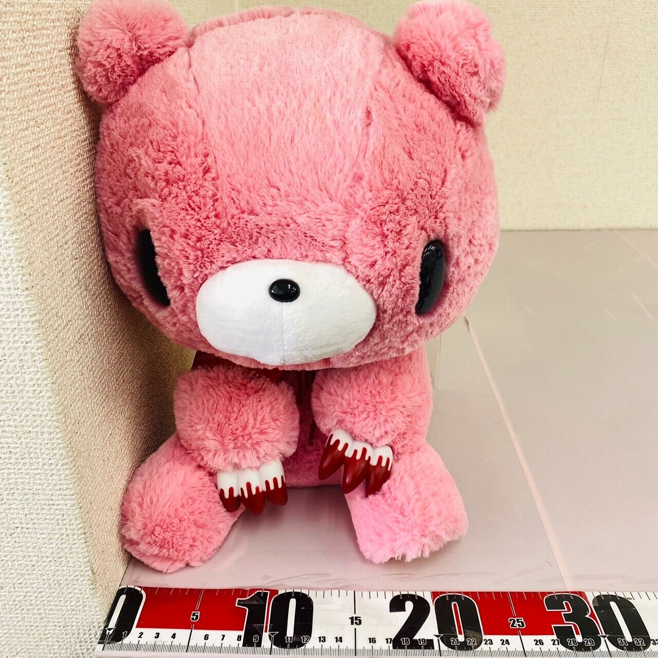 TAiTo Gloomy Bloody Bear Pink Plush Soft Stuffed Toy Doll Chax GP Anniversary