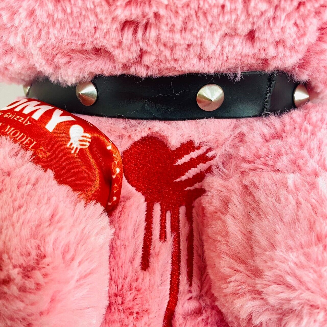 TAiTo Gloomy Bloody Bear Pink Plush Soft Stuffed Toy Doll Chax GP Anniversary