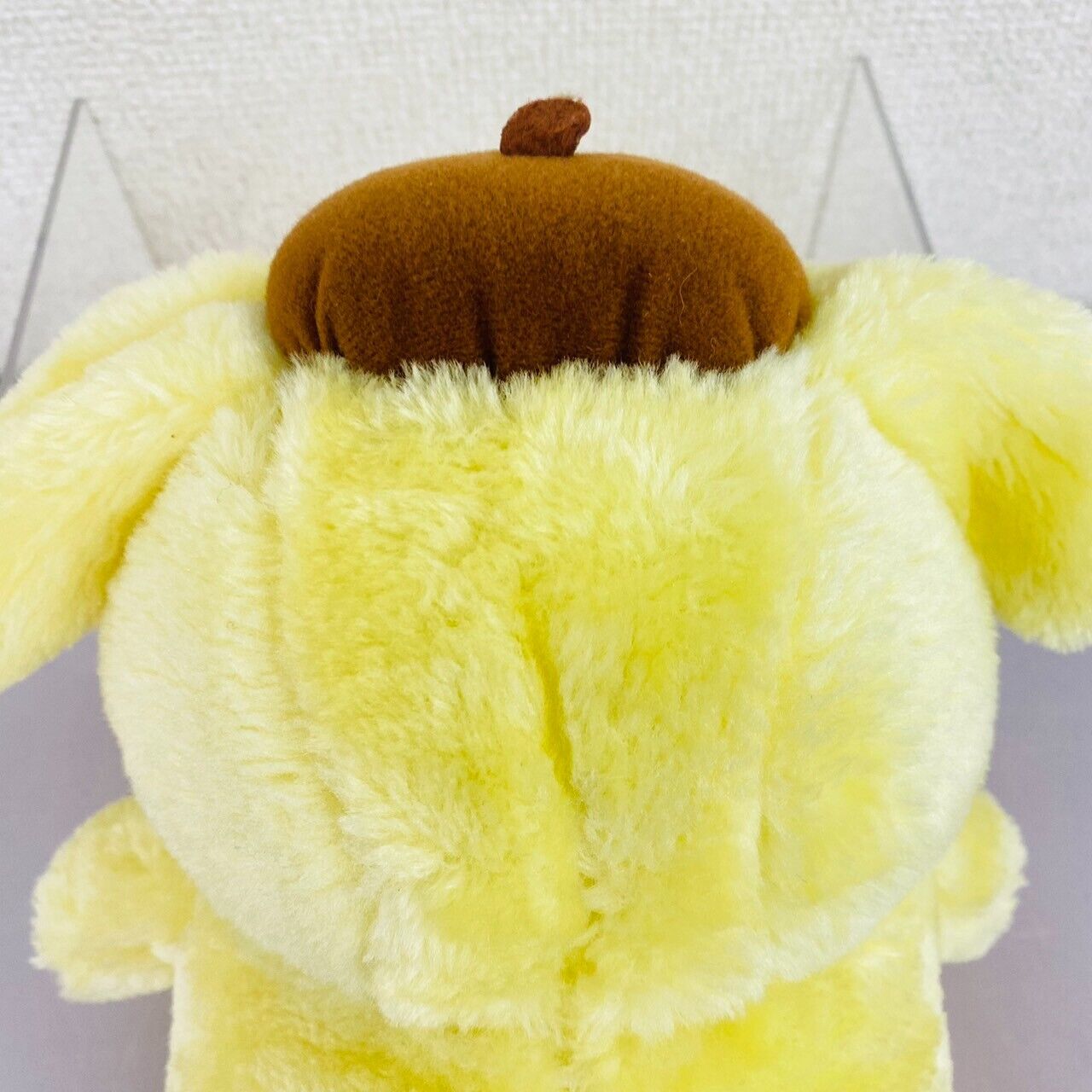 Sanrio Pompom Purin Plush Soft Stuffed Toy Yellow Fluffy Hat Dog Doll Kawaii