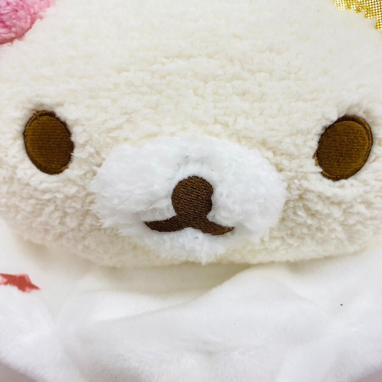 San-X Rilakkuma Korilakkuma Plush Soft Stuffed Toy White Bear Cloud Star Fluffy