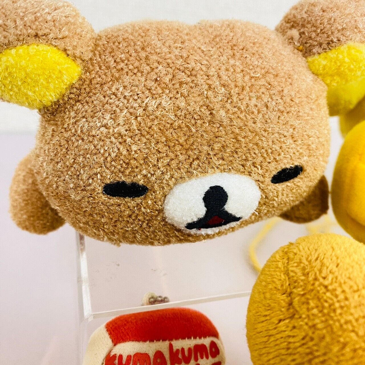 San-x Rilakkuma Kiiroitori Plush Set Soft Stuffed Toy Doll Brown Bear Yellow