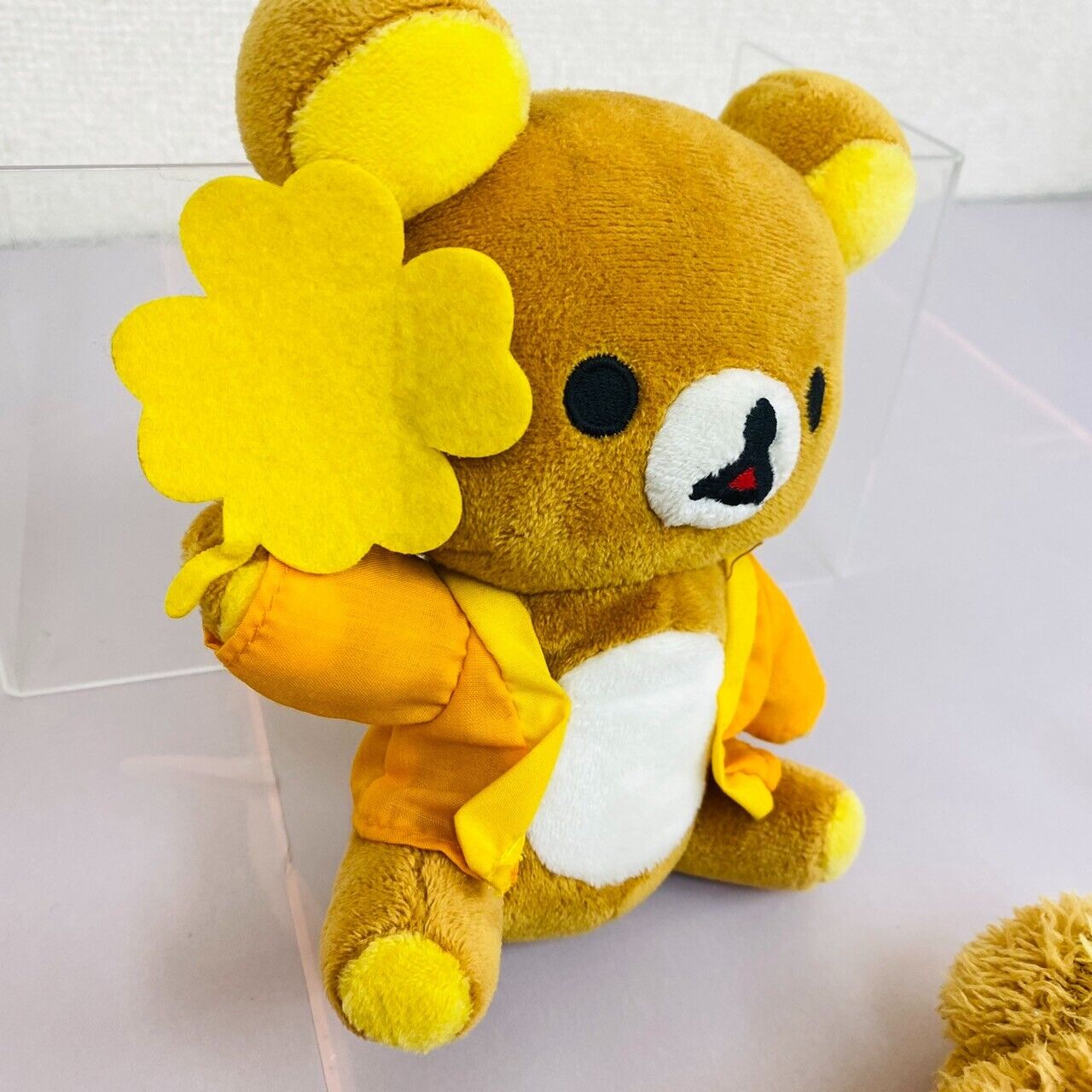 San-x Rilakkuma Kiiroitori Plush Set Soft Stuffed Toy Doll Brown Bear Yellow