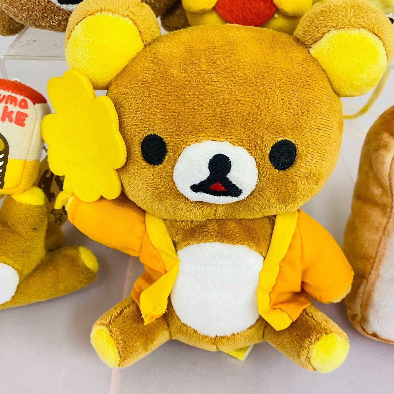 San-x Rilakkuma Kiiroitori Plush Set Soft Stuffed Toy Doll Brown Bear Yellow